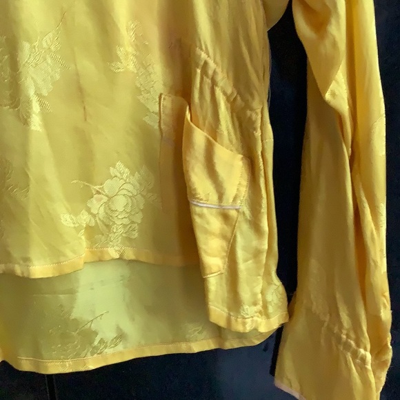 Antique Embroidered Brocade Asian Dragon Shirt - Picture 8 of 9